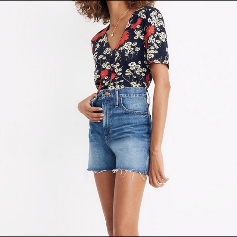Madewell perfect jean shorts